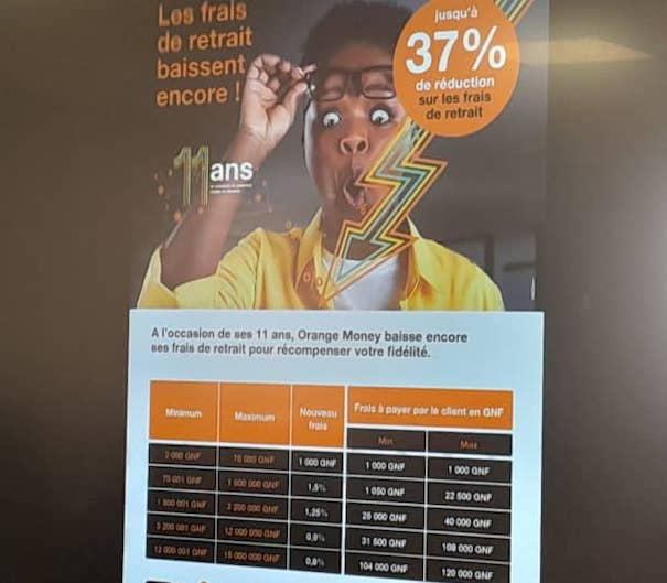 Orange Money Baisse des frais de retrait jusqu’à 37… Africa Guinee