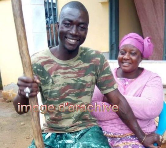 Michel Lamah et sa Maman, images d'archives