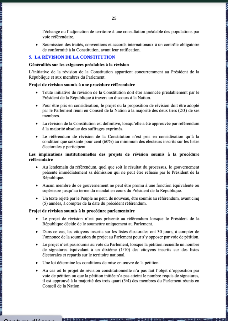 Constitution Gui Guinée : Voici l’intégralité de l’avant-projet de la Nouvelle ...